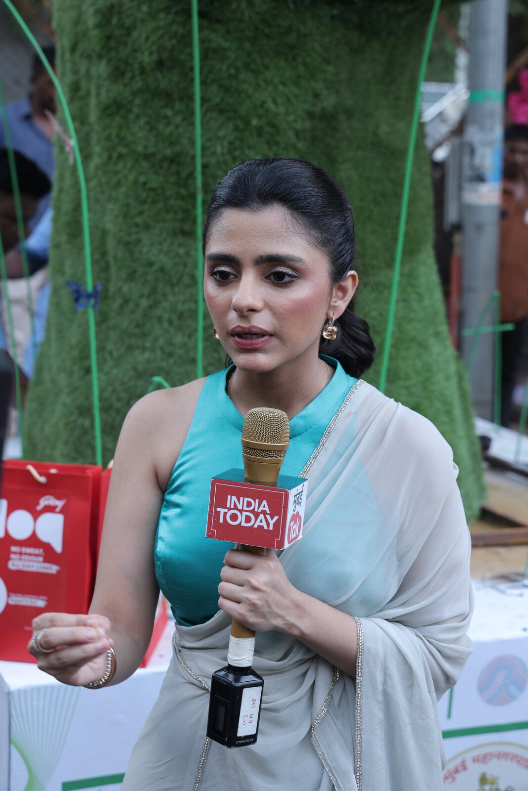 Pink E-Rickshaw Support Initiative media interaction during the Bhamla Foundation event